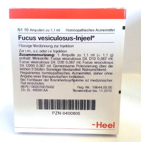 Fucus Vesiculosis Injeel Ampoules