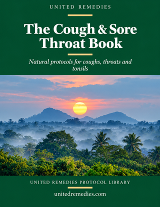 BOOK: The Cough & Sore Throat Book by United Remedies