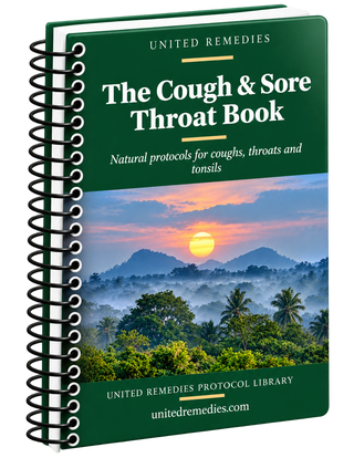 BOOK: The Cough & Sore Throat Book by United Remedies