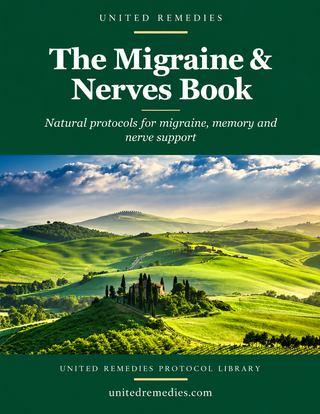 BOOK: The Migraine & Nerves Book by United Remedies