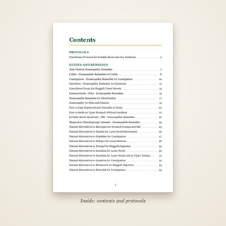 The Gut & Bowel Book - contents page