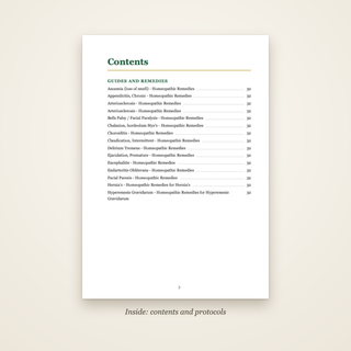 The A–Z Condition Guide, Volume 1 - contents page