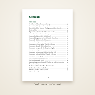 How Remedies Work - contents page