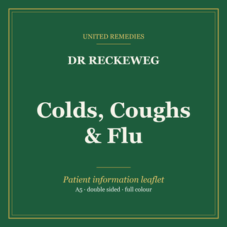 United Remedies patient leaflet: dr reckeweg colds coughs flu