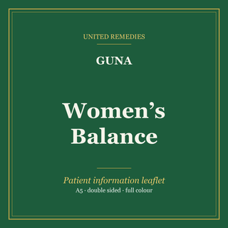 United Remedies patient leaflet: guna women s balance