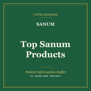 United Remedies patient leaflet: top sanum products