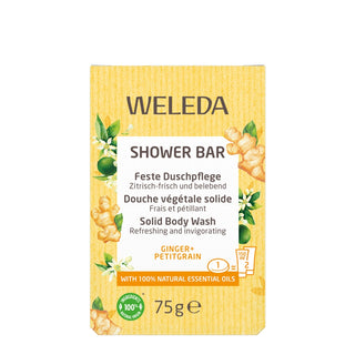 Weleda Shower Bar Solid Body Wash Ginger & Petitgrain