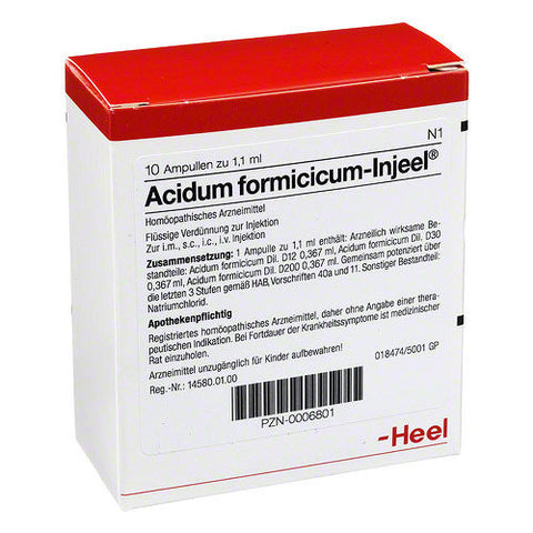Acidum Formicicum Injeel - Ampoules