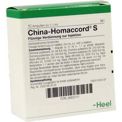 China Homaccord - Ampoules