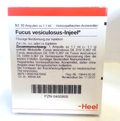 Fucus Vesiculosis Injeel Ampoules