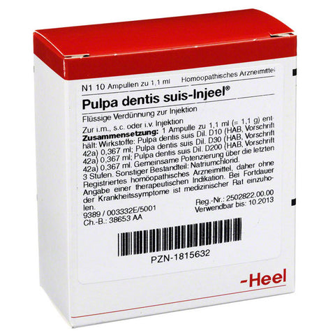 Pulpa dentis suis Injeel - Ampoules